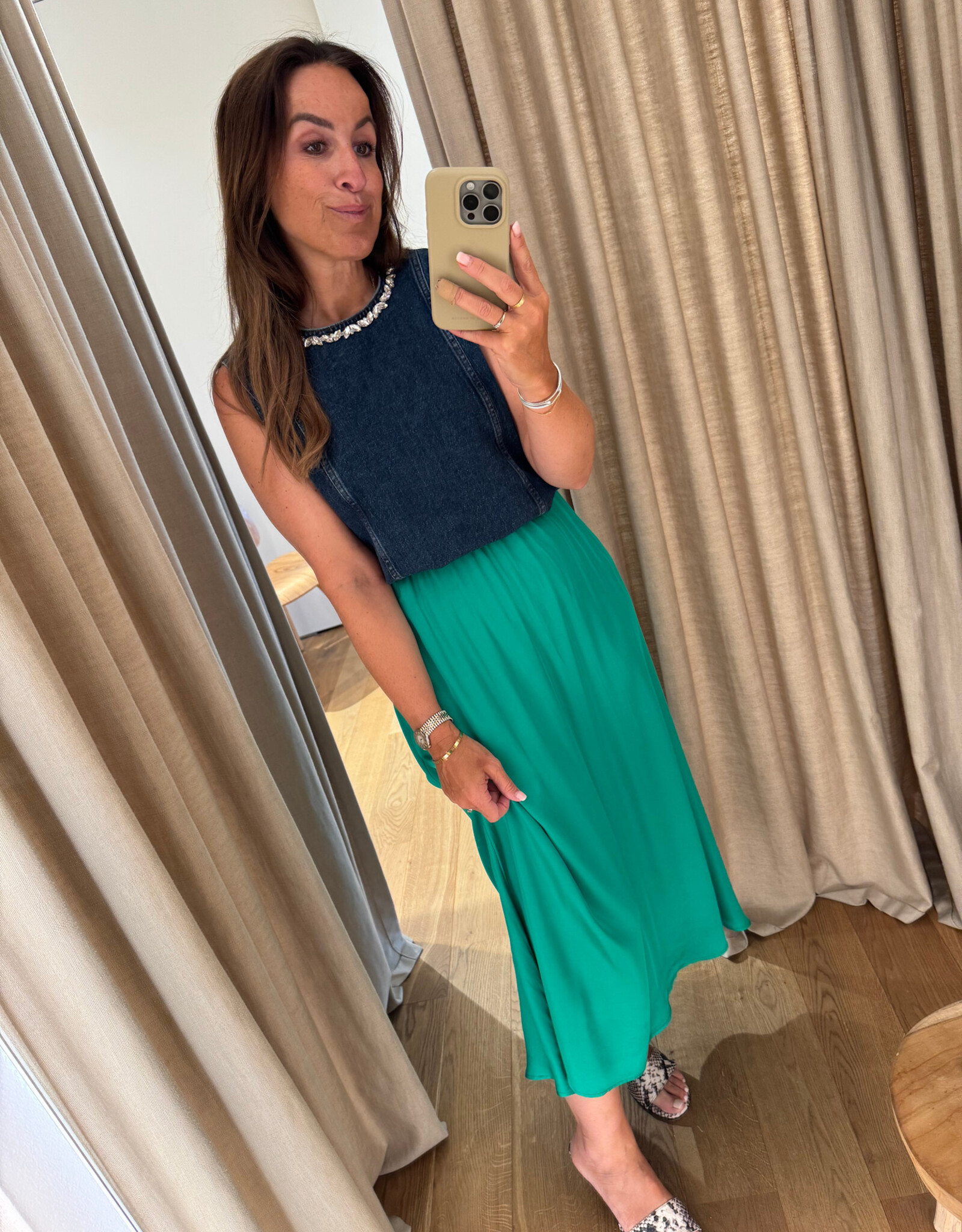 American Vintage Bovalow Skirt Green