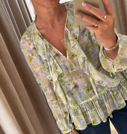 Baum und Pferdgarten Mikaela Blouse Sunny Lime Flower