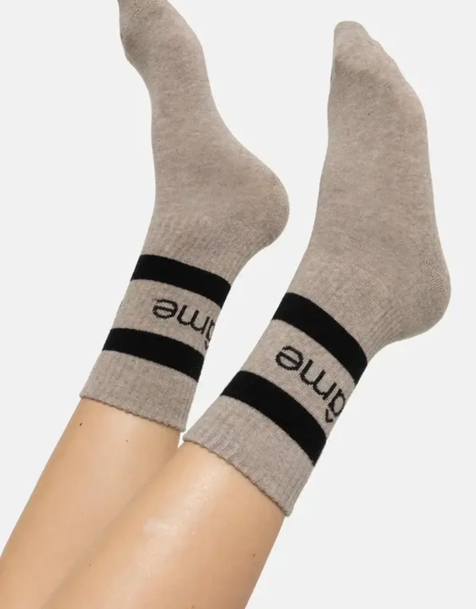 Âme Diego Socks Taupe Black