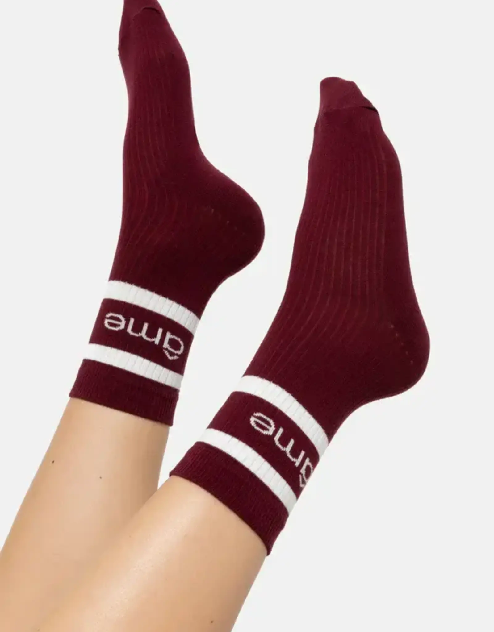 Âme Kanye Socks Plum White