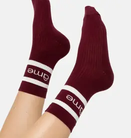 Âme Kanye Socks Plum White
