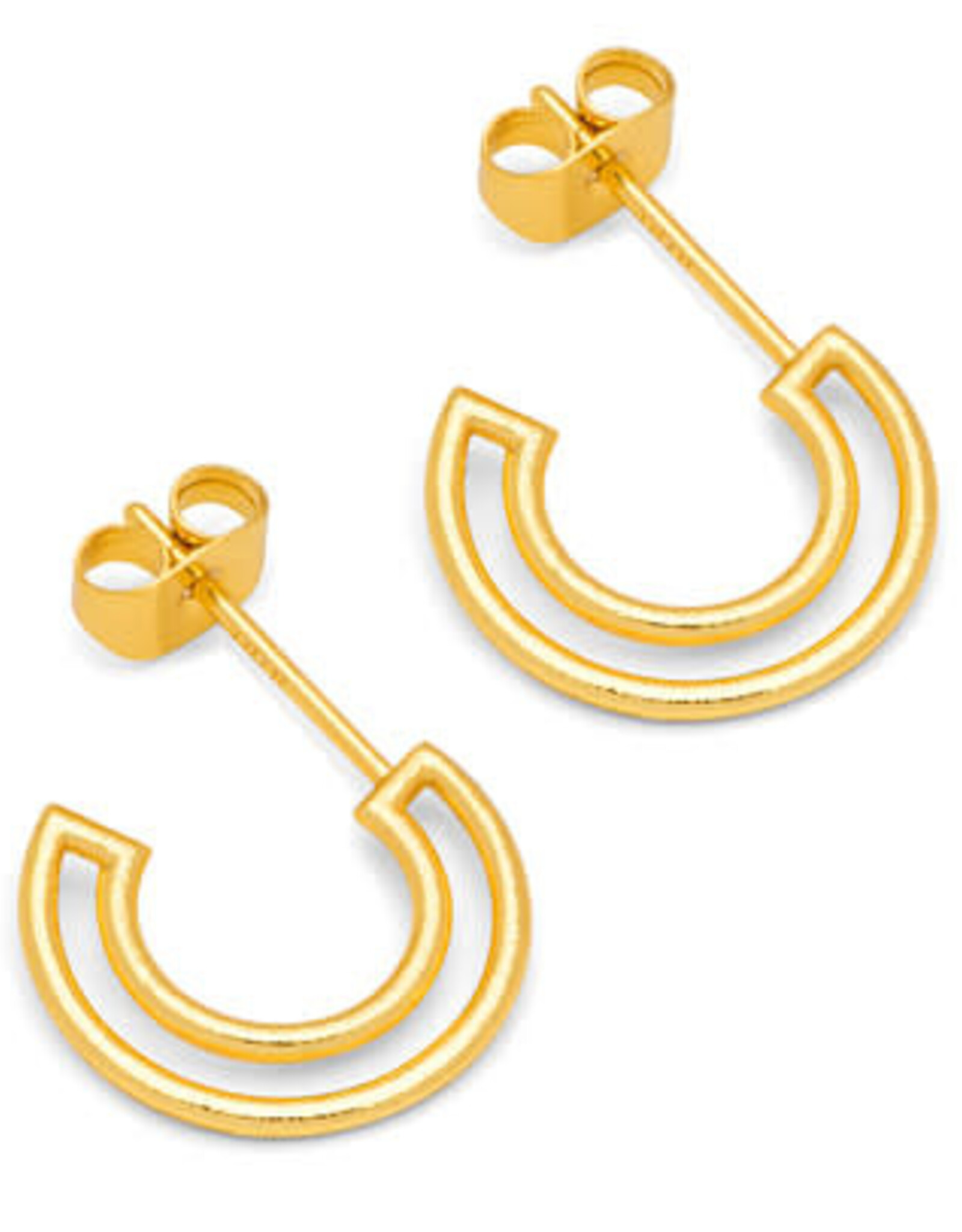 Lulu Shape Hoops Gold per stuk