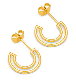 Lulu Shape Hoops Gold per stuk