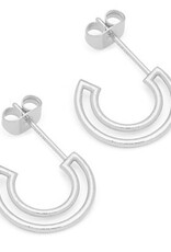 Lulu Shape Hoops Silver per stuk