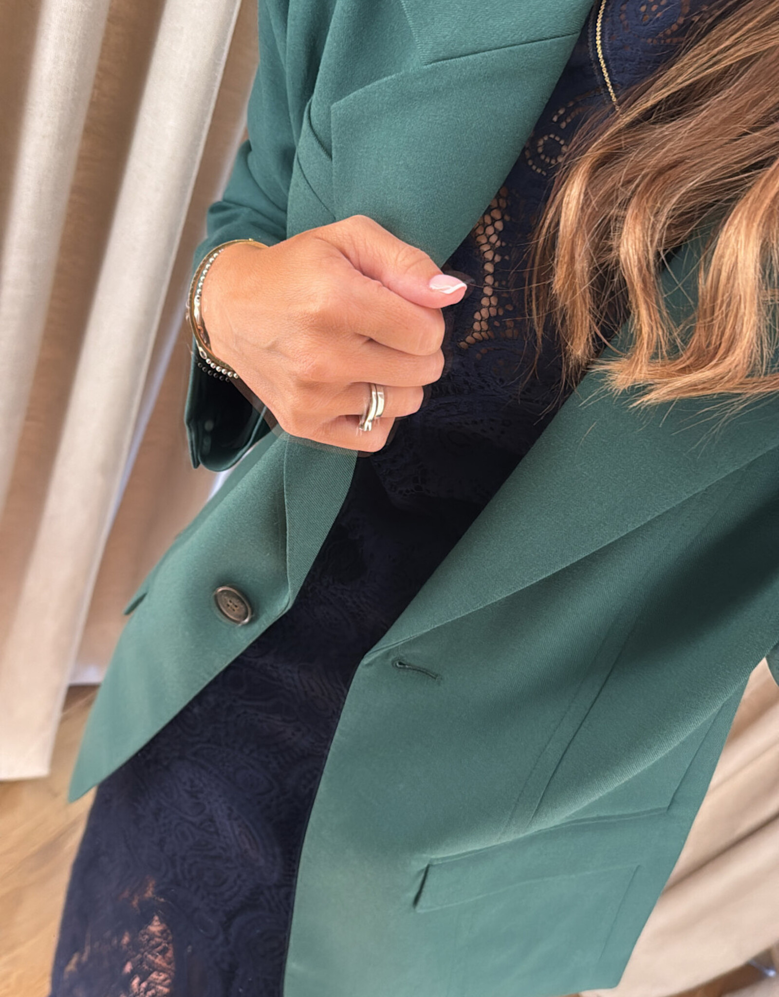 Gestuz Callia Blazer Posy Green
