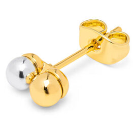 Lulu Double Color Ball Gold Silver per stuk