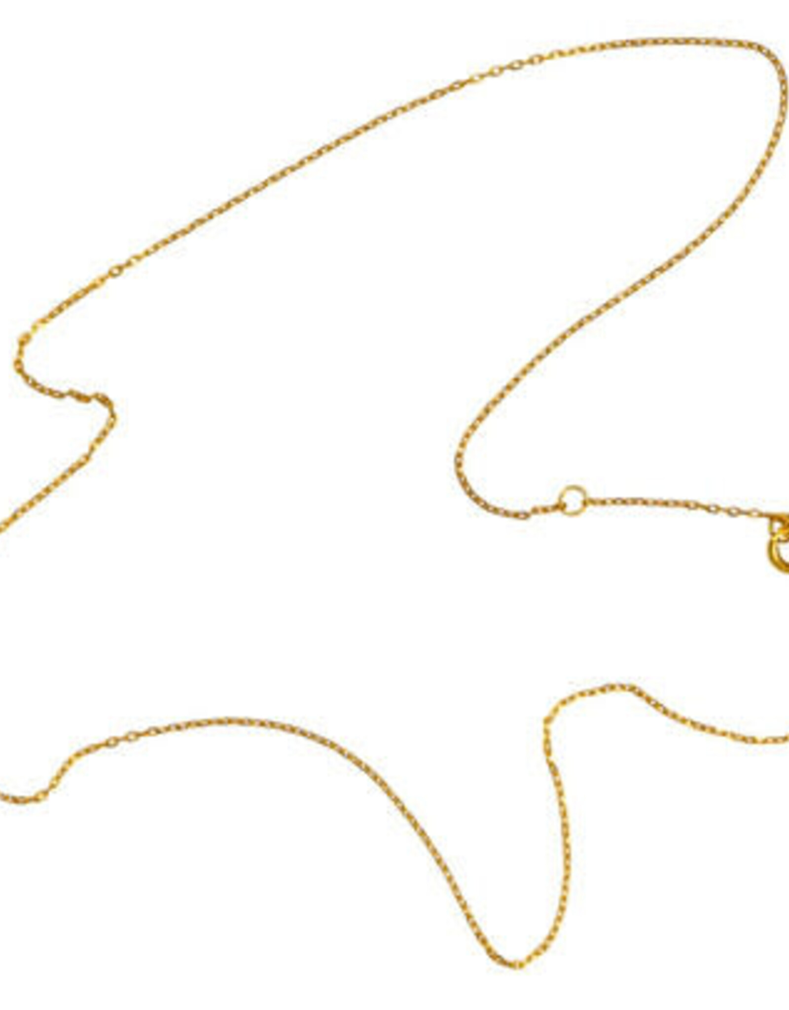 Lulu Facet Necklace Short Gold