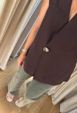 DAY Francine Vest Chocolate Plum