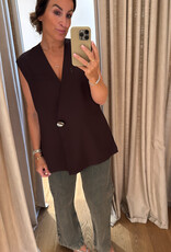 DAY Francine Vest Chocolate Plum