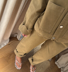 Stella Nova Scallop Pants Dark Sand