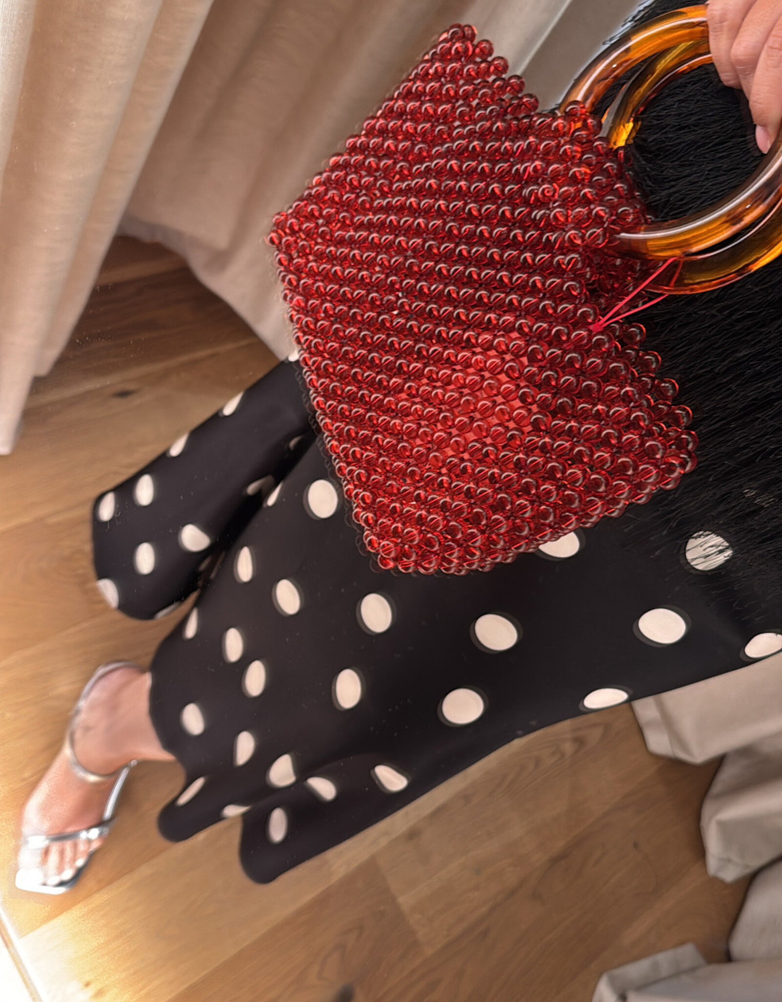 Cras Maidencras Skirt Black White Dot