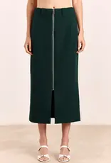 Studio Clique Andre Skirt Front Zipper Pine Green