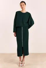 Studio Clique Andre Skirt Front Zipper Pine Green