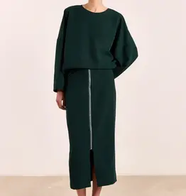 Studio Clique Andre Skirt Front Zipper Pine Green