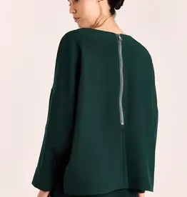 Studio Clique Rapha Blouse Back Zipper Pine Green
