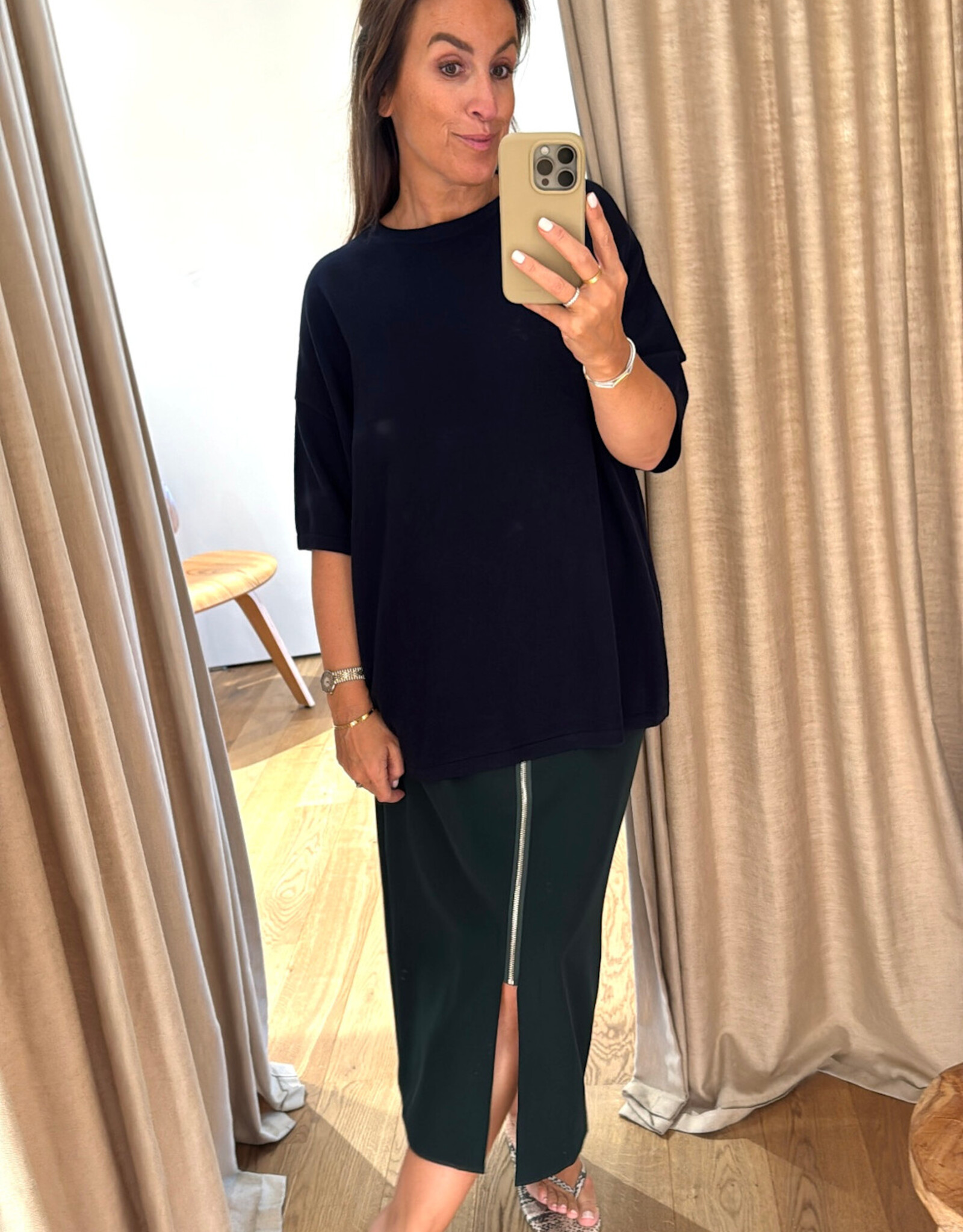 Raff Collective Jane Cashmere Wool Navy One Size