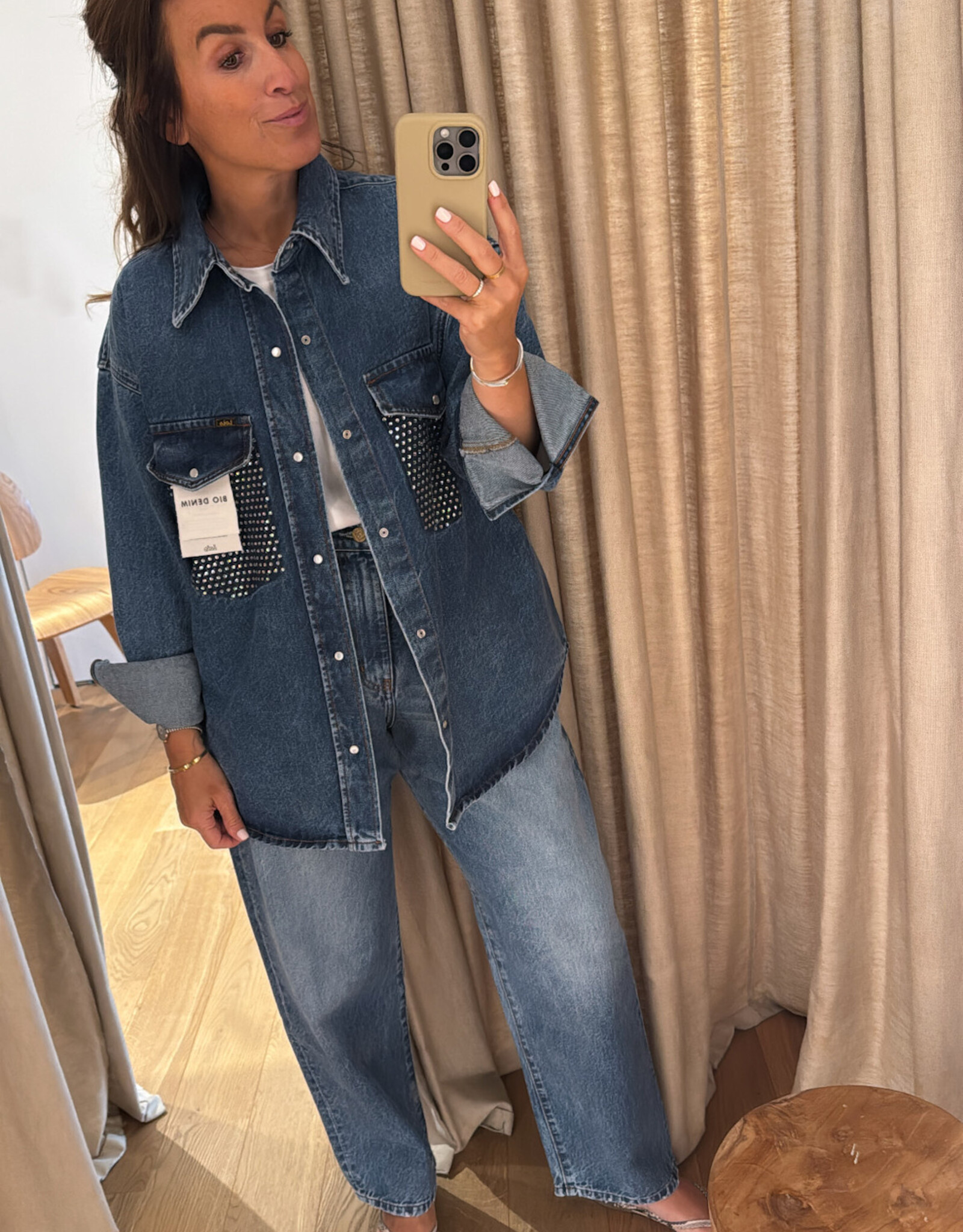 Lois Mia Shirt Diamond Occlusion Stones