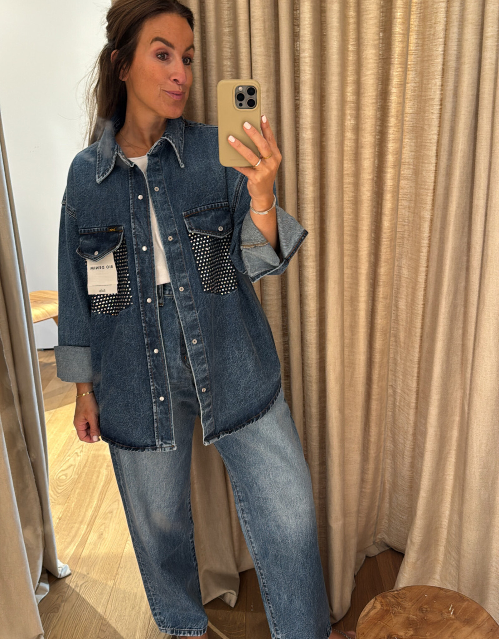 Lois Mia Shirt Diamond Occlusion Stones