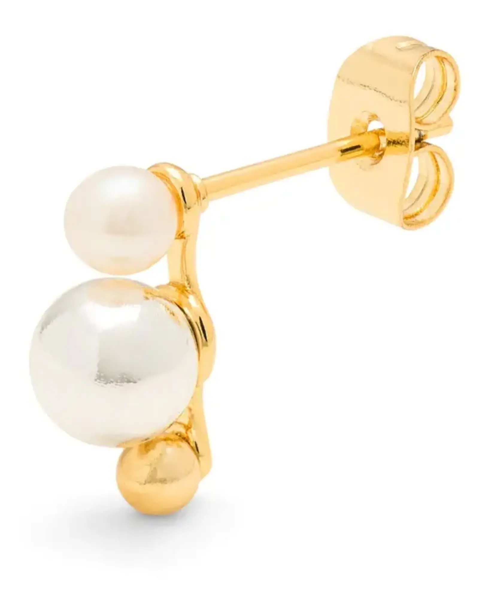 Lulu Bouquet Drip Silver Gold Pearl