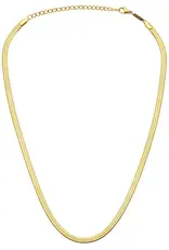 Lulu Snake Necklace Gold