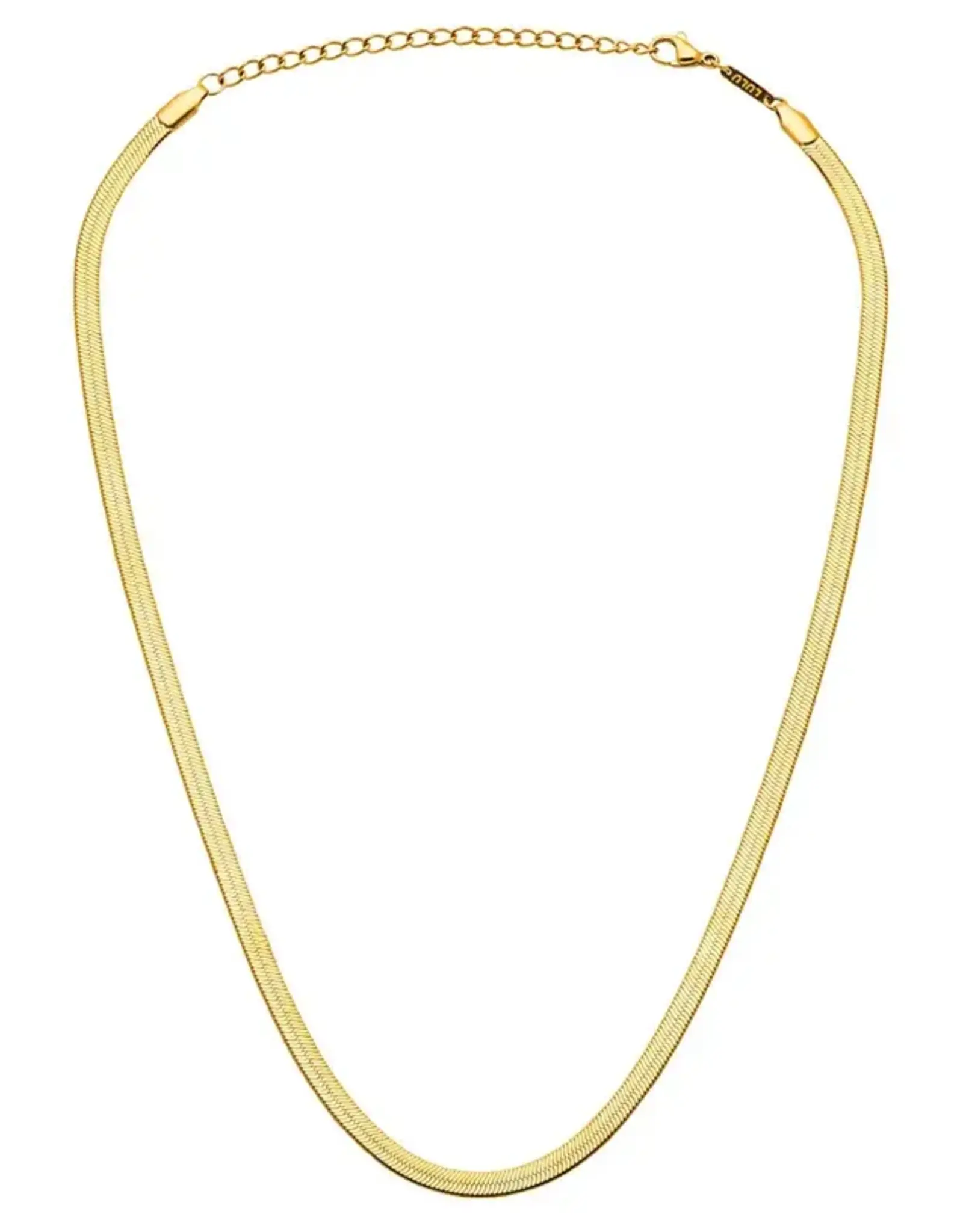 Lulu Snake Necklace Gold