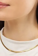 Lulu Snake Necklace Gold