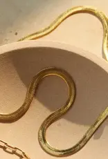Lulu Snake Necklace Gold