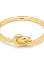 Lulu Love Knot Ring Gold