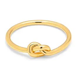Lulu Love Knot Ring Gold