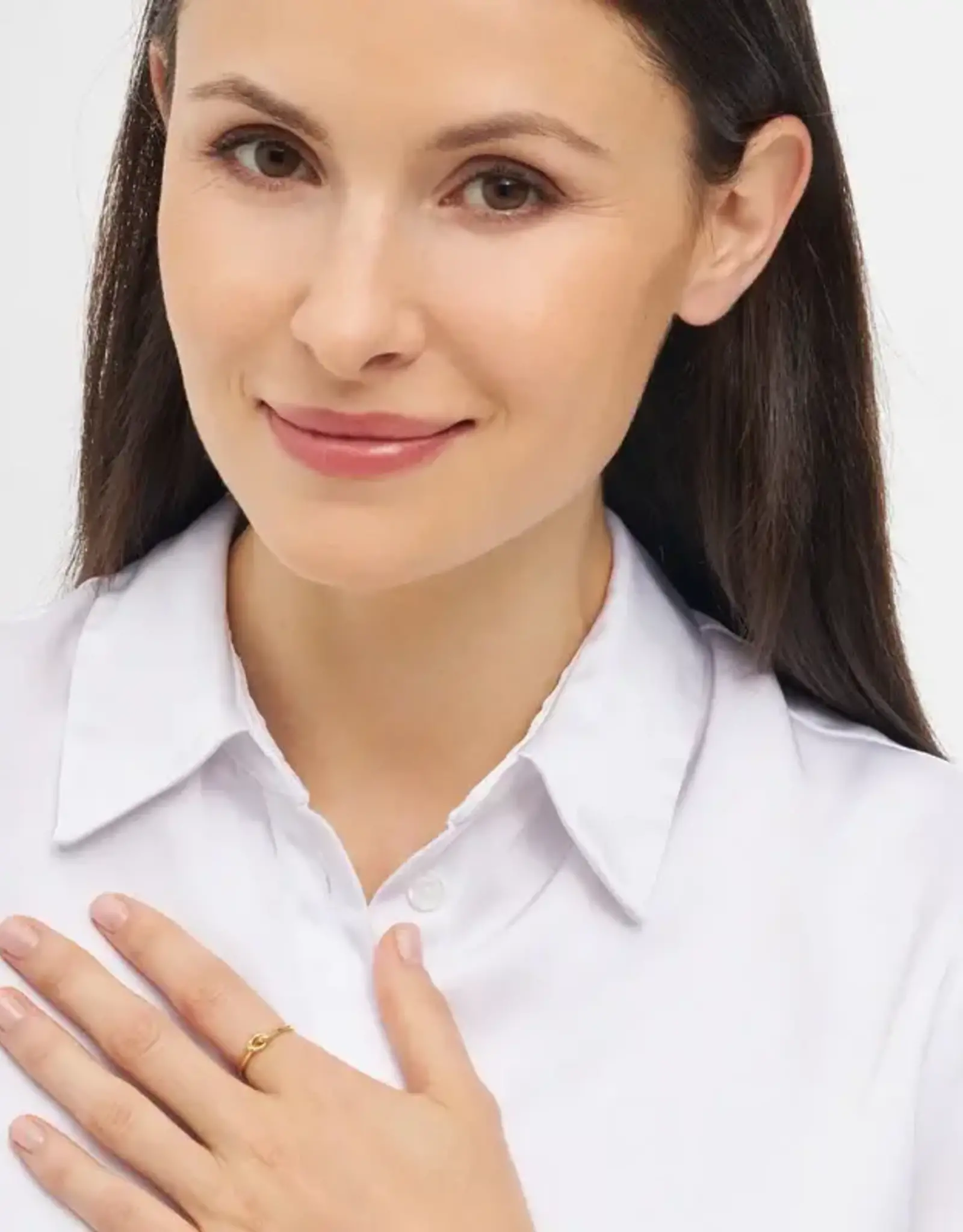 Lulu Love Knot Ring Gold