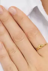 Lulu Love Knot Ring Gold