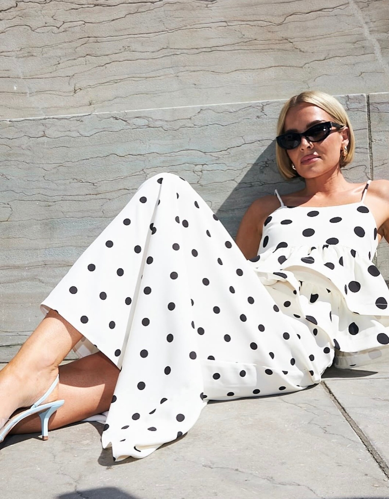 Cras Josellecras Top White Polka