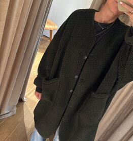 Âme Mahaut Teddy Long Dark Green