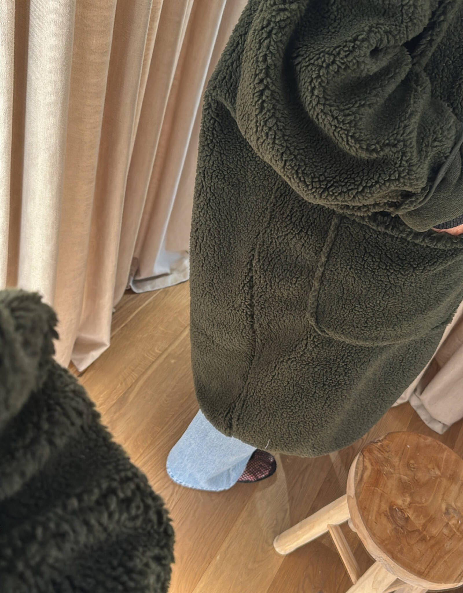 Âme Mahaut Teddy Long Dark Green