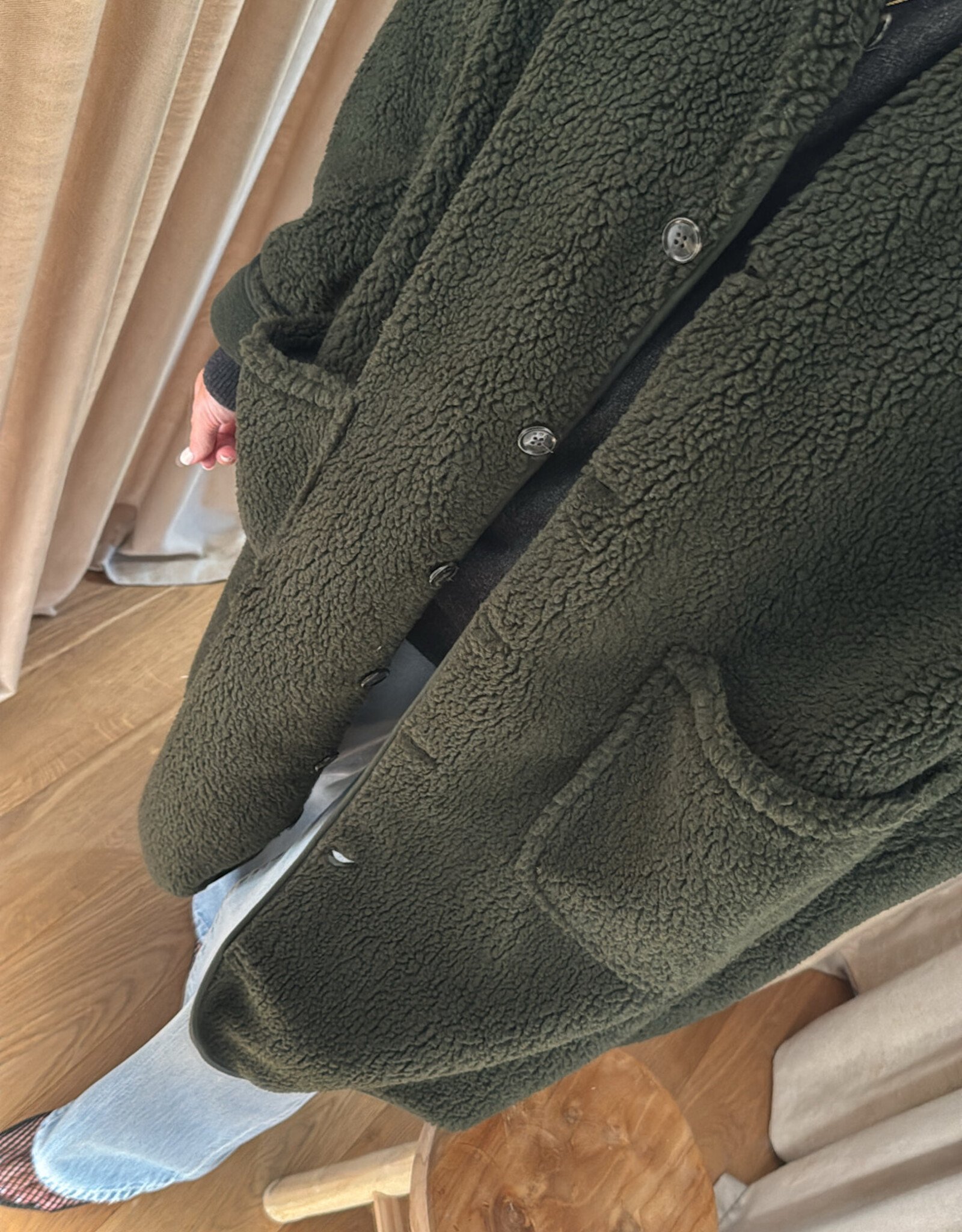 Âme Mahaut Teddy Long Dark Green