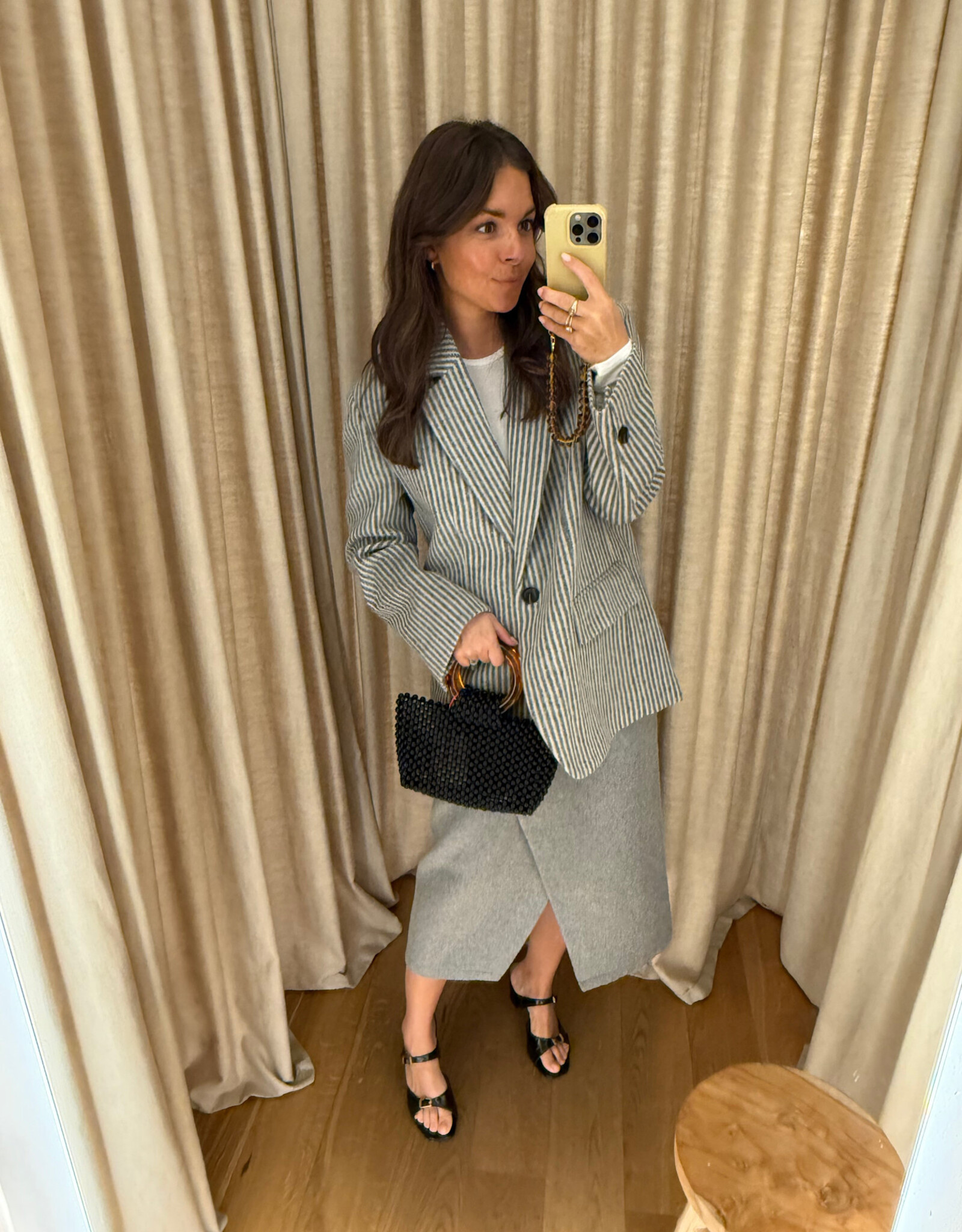 Stella Nova Striped Wool Blazer