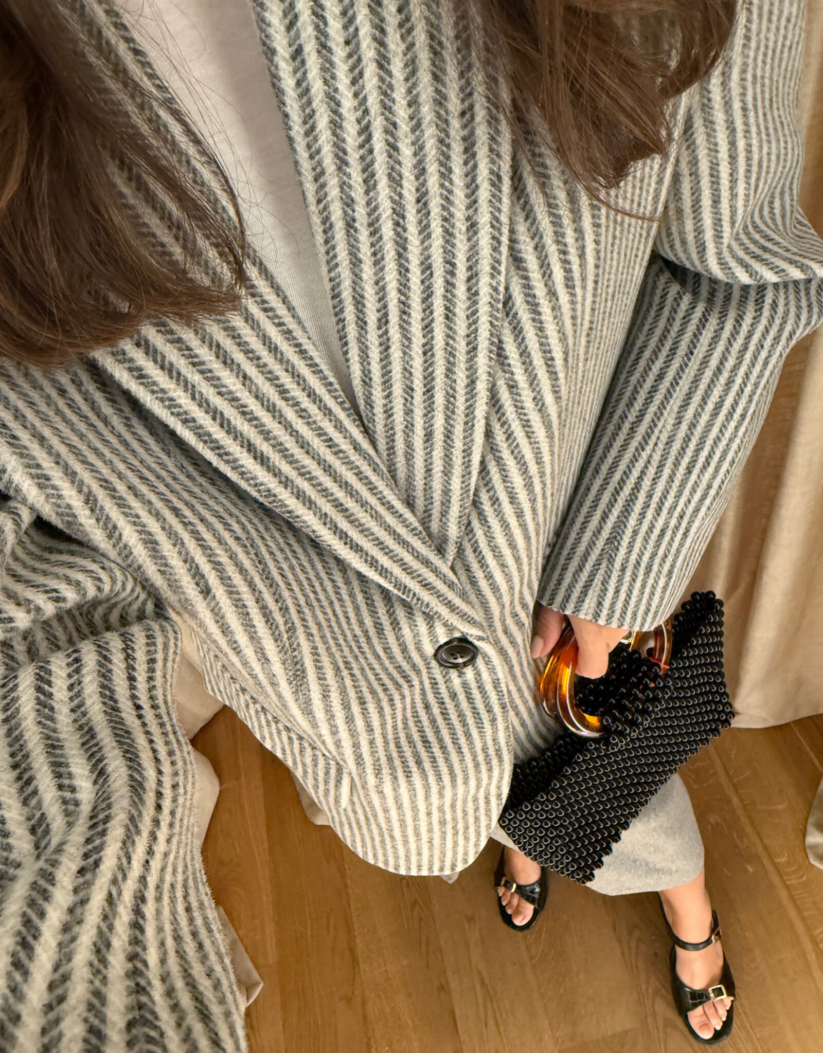 Stella Nova Striped Wool Blazer