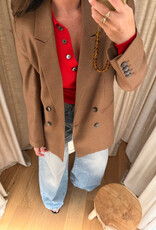 Liv The Label Indy Blazer Camel Prince of Wales