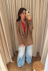 Liv The Label Indy Blazer Camel Prince of Wales