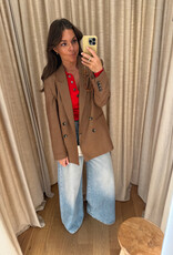 Liv The Label Indy Blazer Camel Prince of Wales