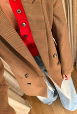 Liv The Label Indy Blazer Camel Prince of Wales
