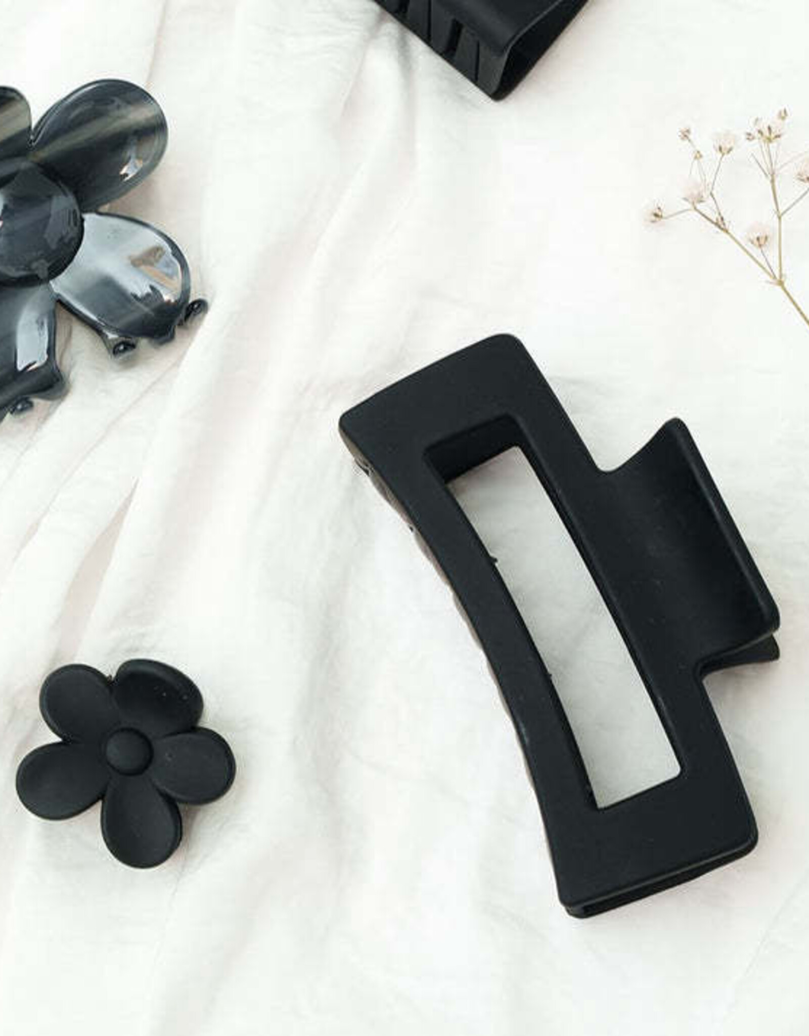 Clips Vera Rechthoekige Clip Zwart