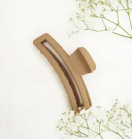 Clips Mila Minimalistische Clip Lichtbruin