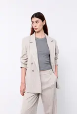 Liv The Label Indy Blazer Beige Pinstripes