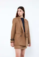 Liv The Label Maggie Mini Skirt Camel Prince of Wales