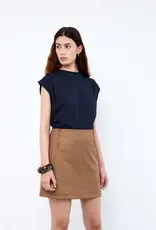 Liv The Label Maggie Mini Skirt Camel Prince of Wales