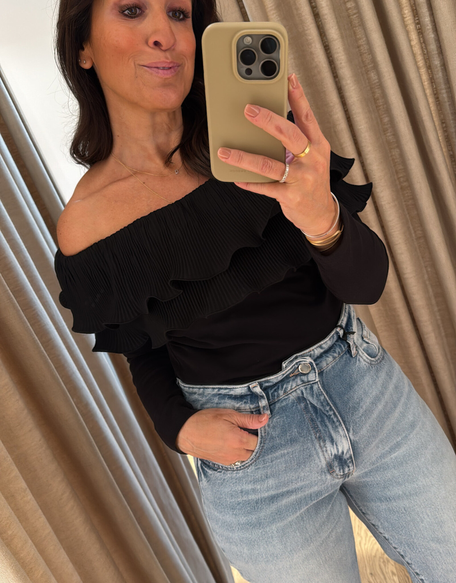 Cras Flouncecras Blouse Black