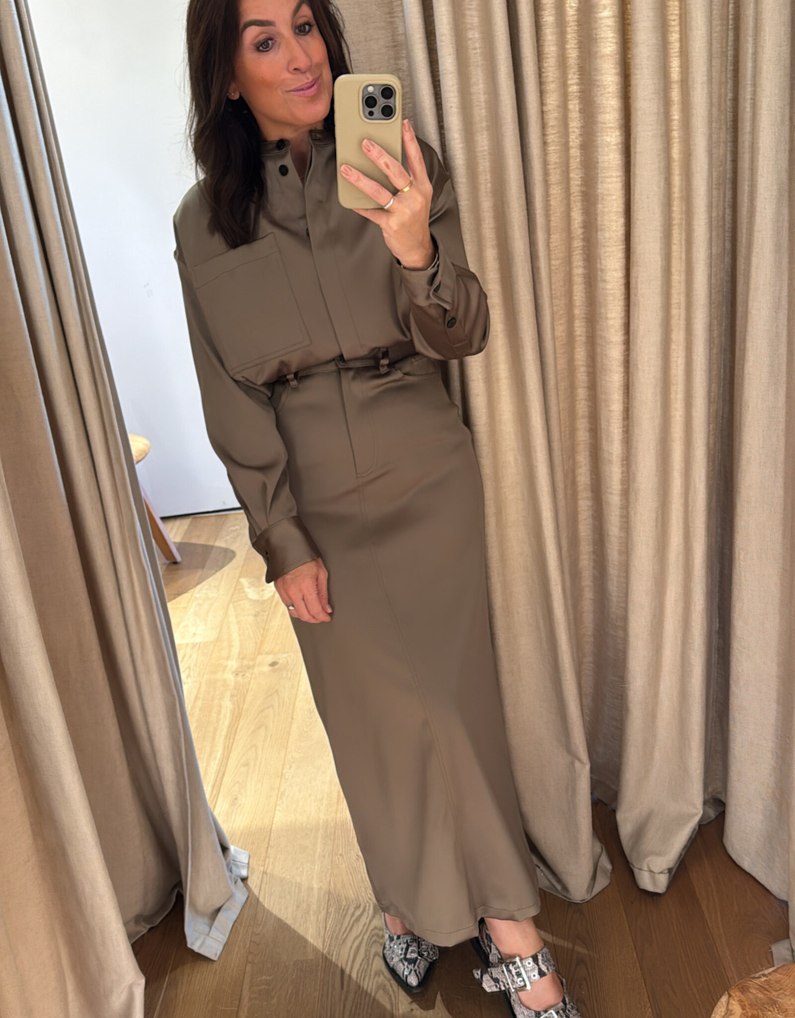 Collectors Club Denjamin Dress Olive