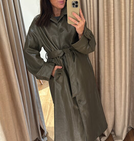 Edited Elea Coat Grape Leaf