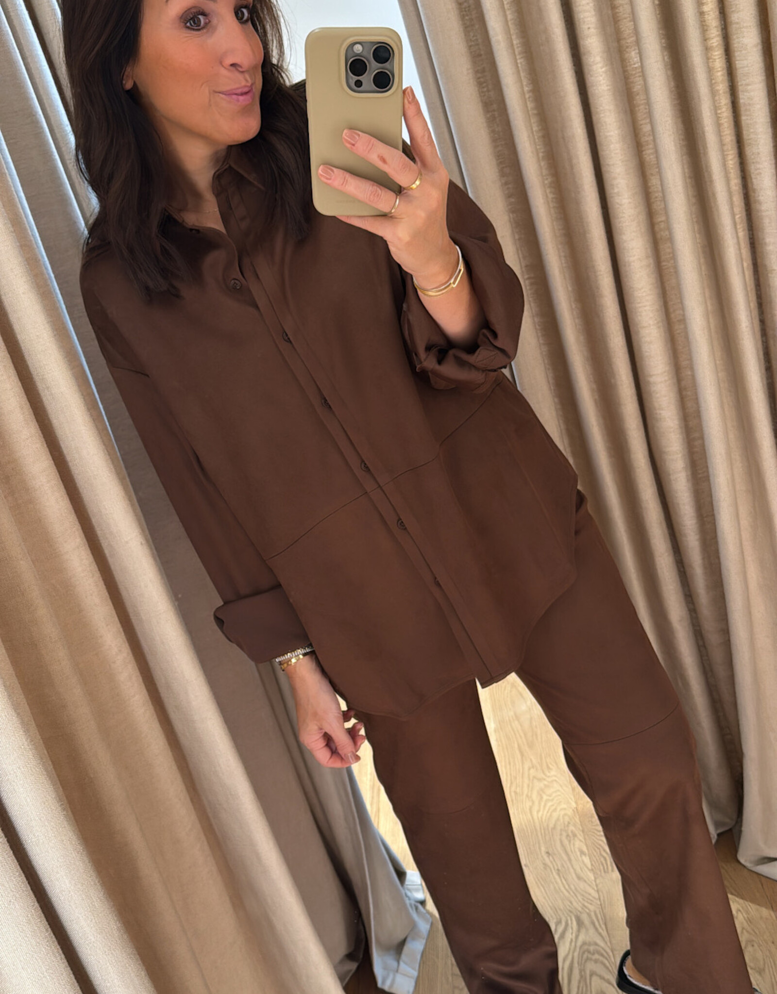 Edited Chadia Shirt Fondue Fudge